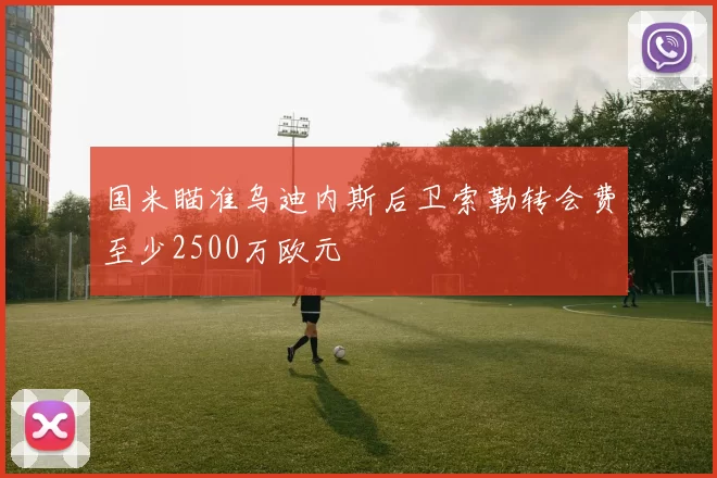 国米瞄准乌迪内斯后卫索勒转会费至少2500万欧元